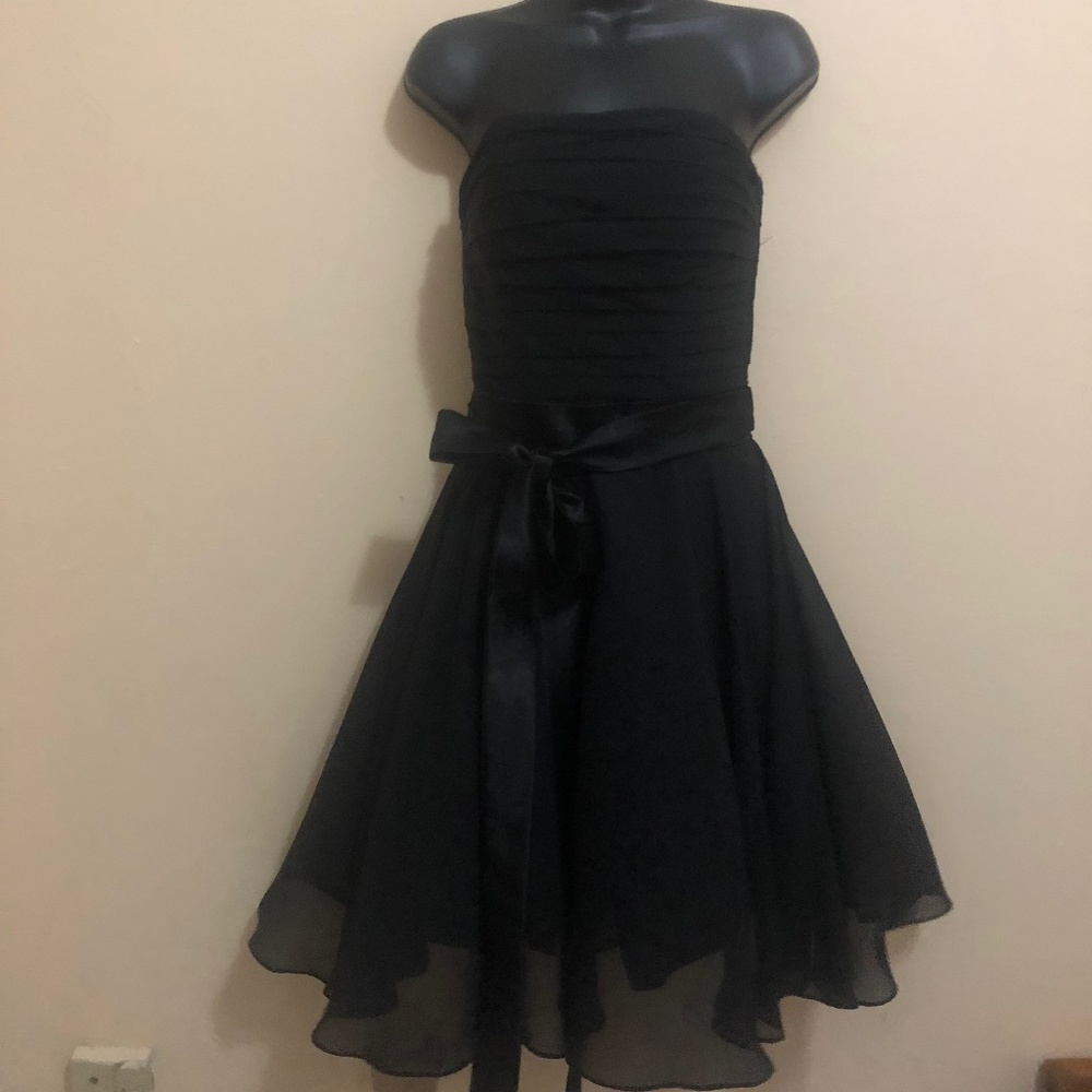 Strapless Black party dress